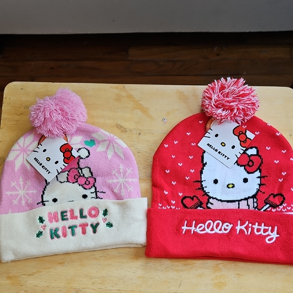 Sanrio Hello Kitty Pom Pom Hats